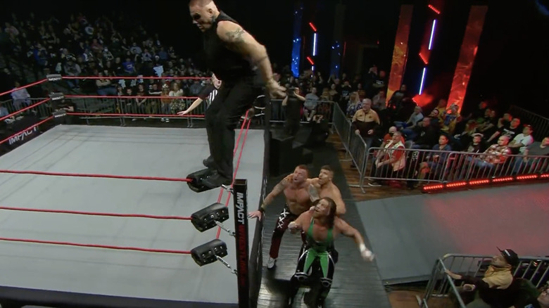 PCO flipping out of the ring