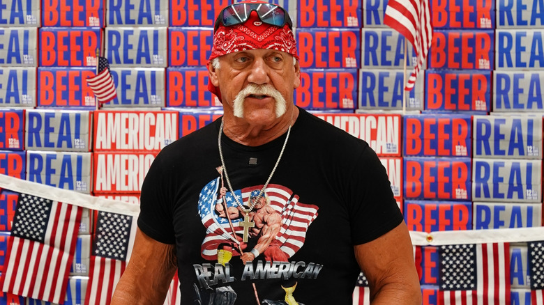 Hulk Hogan attends a Real American Beer event