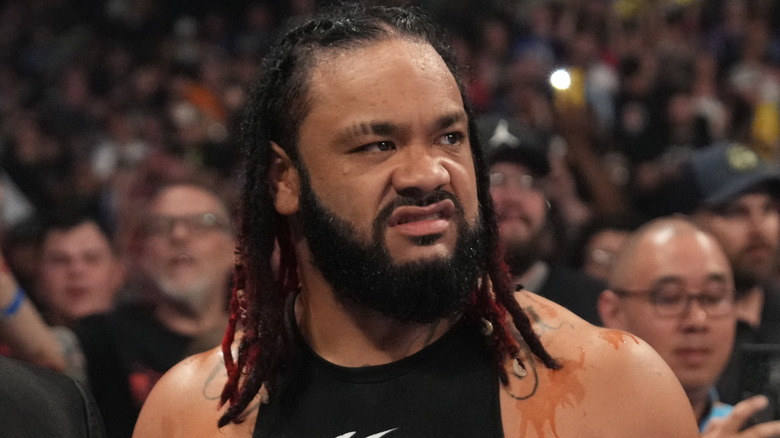 Jacob Fatu sneers