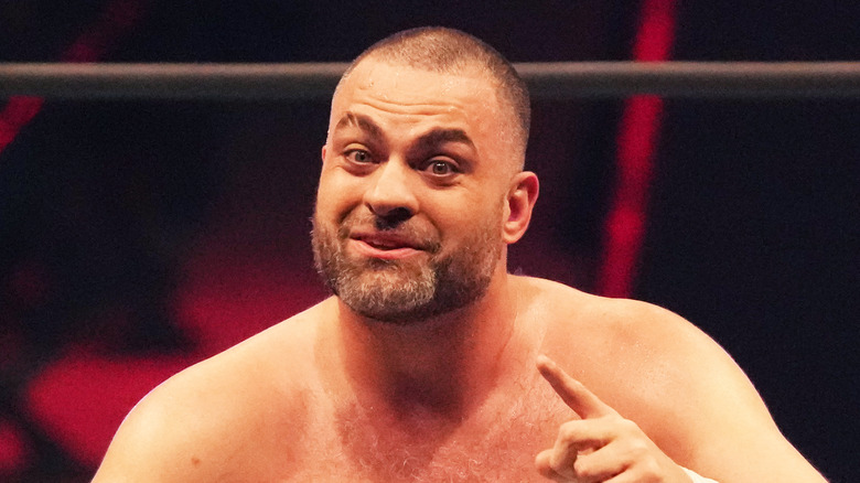 Eddie Kingston makes a funny face