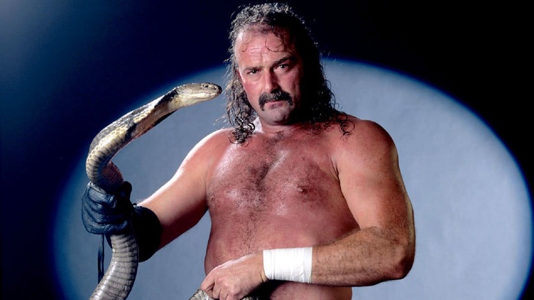 Jake 'The Snake' Roberts with Damien