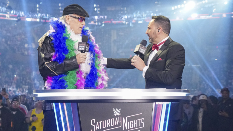 Jesse Ventura and Joe Tessitore on Saturday Night's Main Event