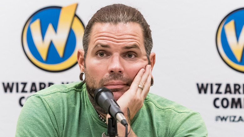 Jeff Hardy looking bored