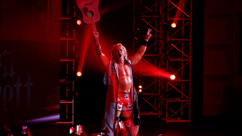 Jeff Jarrett makes his entrance