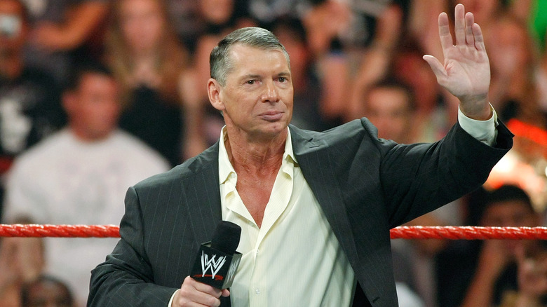 Vince McMahon waving