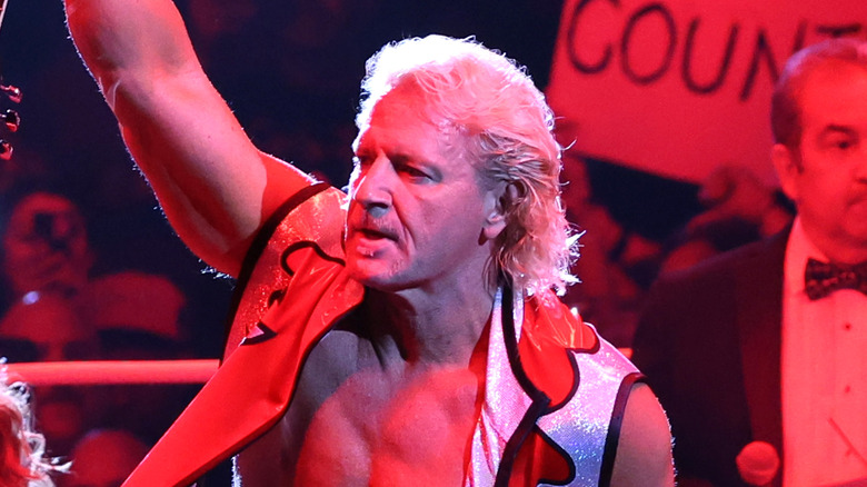 Jeff Jarrett poses on the ropes