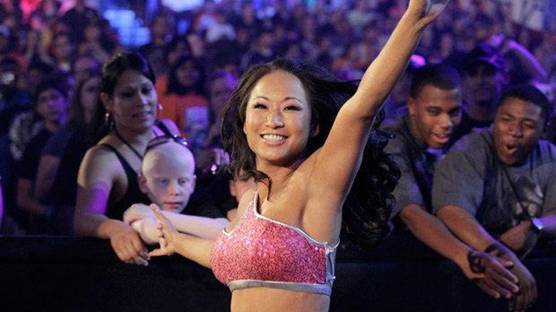 Gail Kim performing in WWE