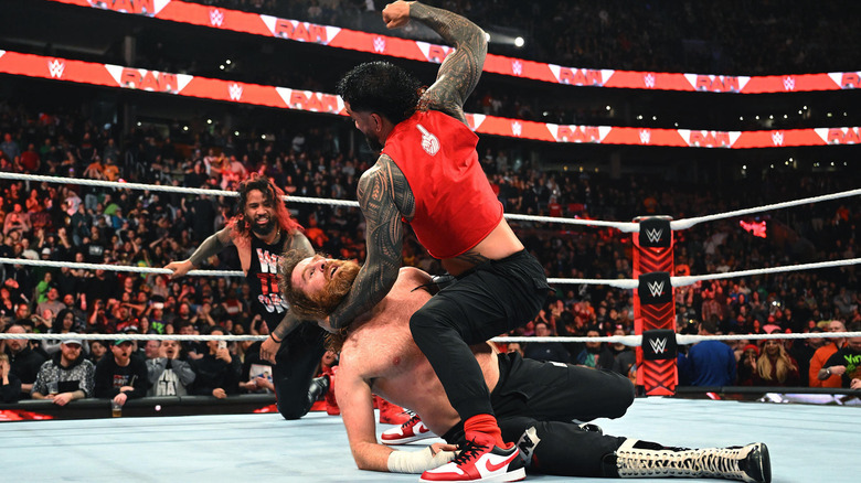 Jimmy Uso assaults Sami Zayn