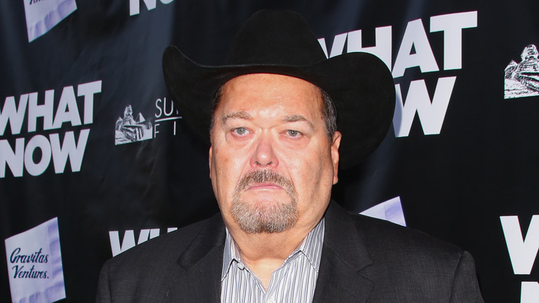 Jim Ross looking serious