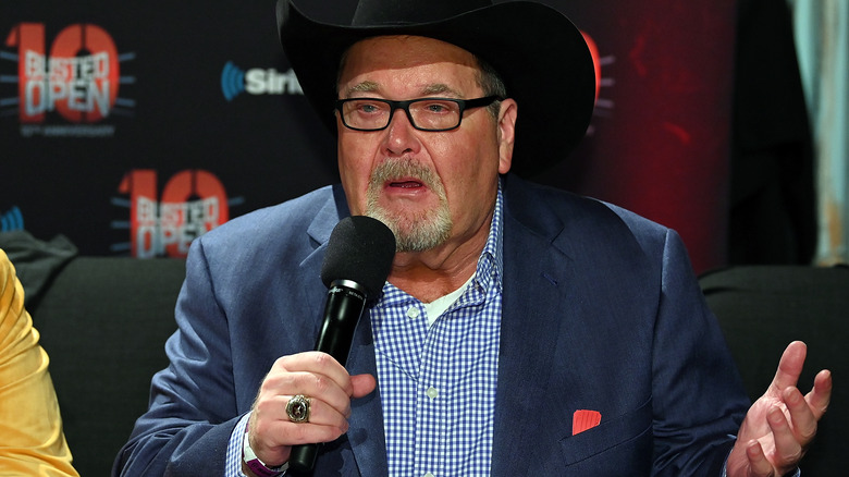 Jim Ross Speaks At A Promotional Event