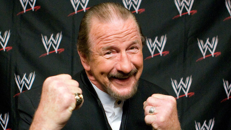 Terry Funk smiling and raising his fists