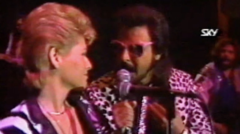 Jimmy Hart sings at the 1986 Slammy Awards