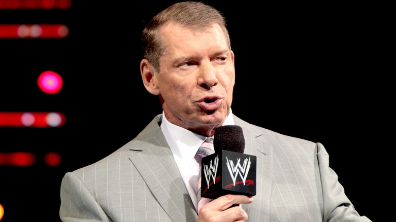 Vince McMahon, presumably angry with Jimmy Jacobs