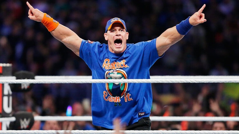 John Cena, preparing to fly away