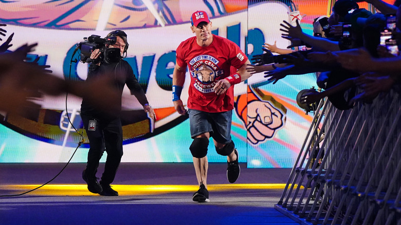 John Cena makes his entrance