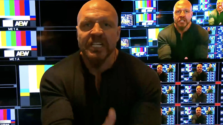 Jon Moxley inside "AEW Rampage" production truck