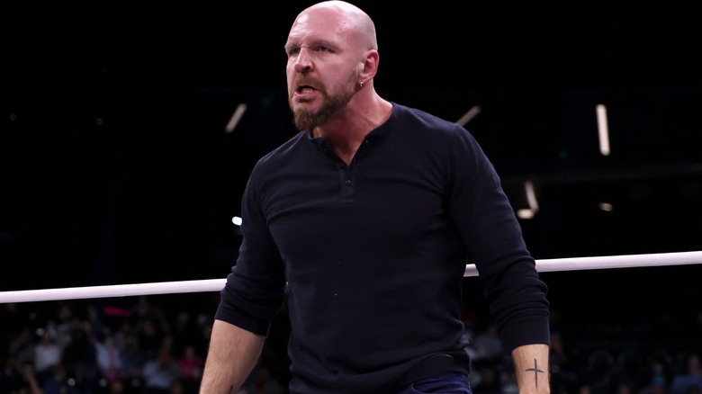 Jon Moxley stands in the ring following a promo on "AEW Dynamite."