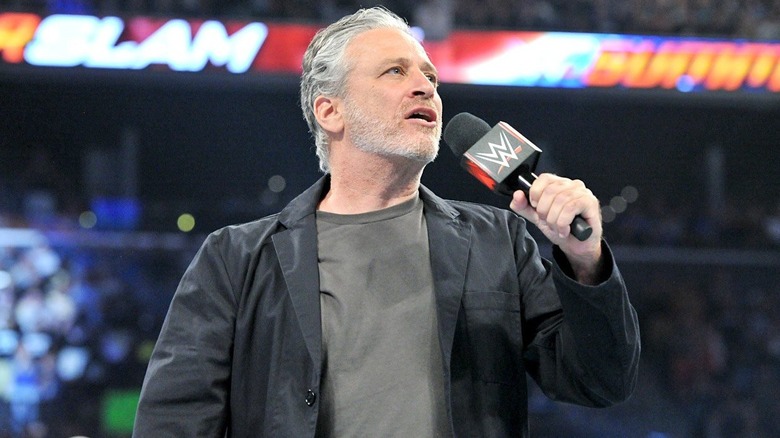 Jon Stewart at WWE SummerSlam