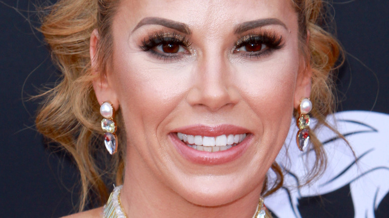 Mickie James smiles