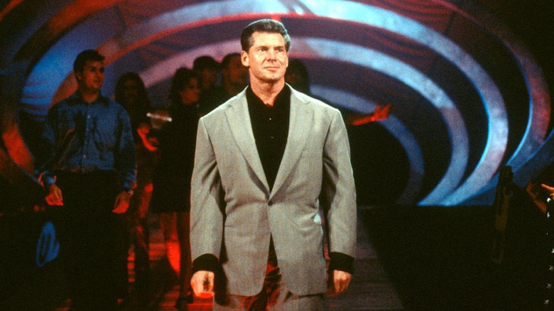 Vince McMahon tan suit