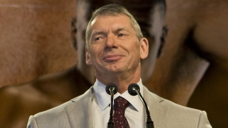 Vince McMahon at podium