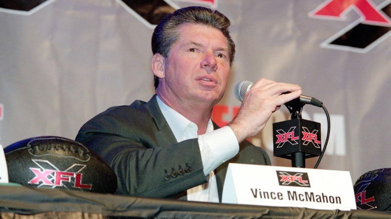 Vince McMahon at XFL presser
