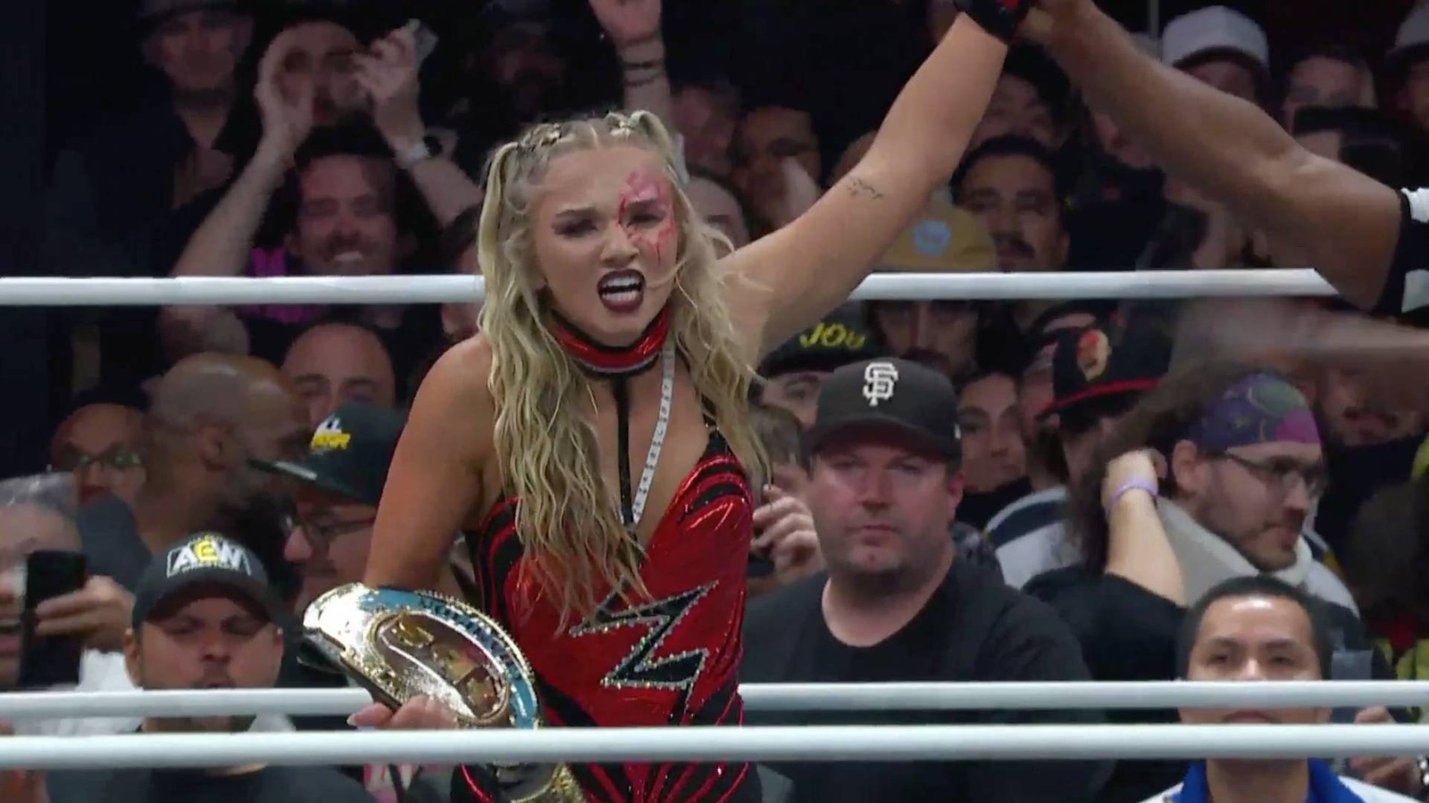 Julia Hart Pins Skye Blue, Wins TBS Championship In AEW Full Gear Triple  Threat