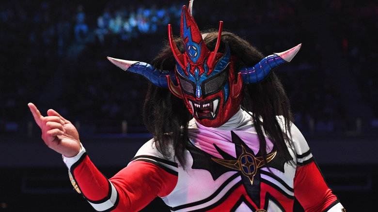 Jushin Liger posing in the ring