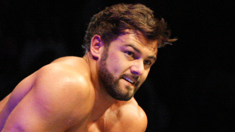 El joven Justin Gabriel durante su mandato en la WWE