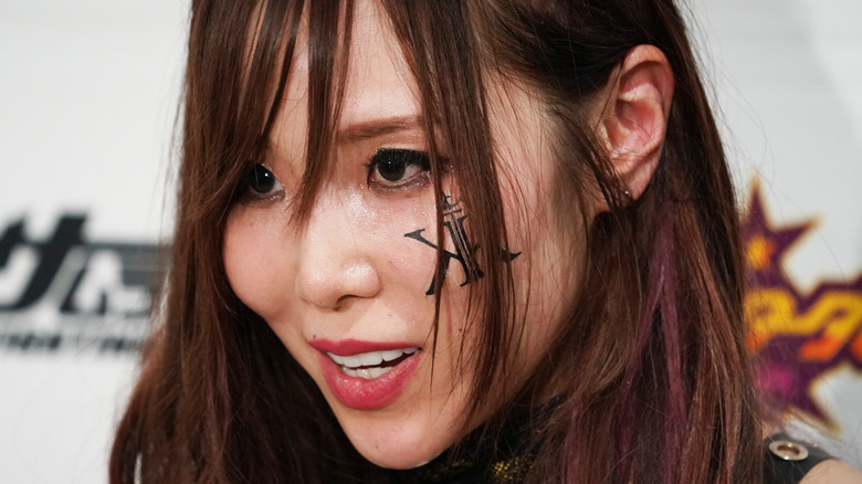 KAIRI backstage at a Stardom show