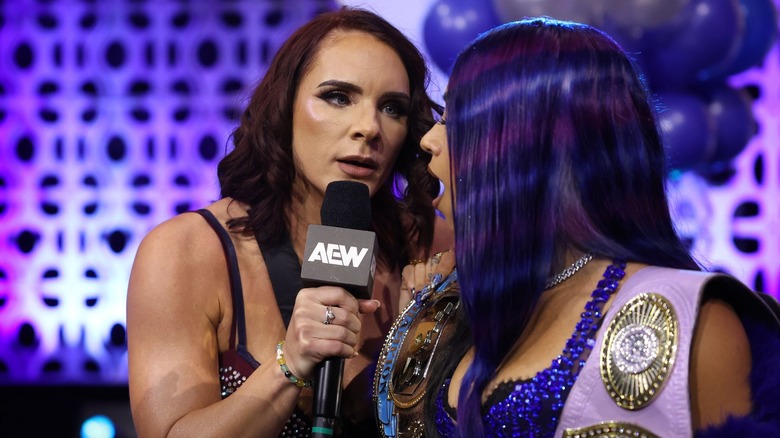 Kamille talking to Mercedes Mone on AEW Dynamite