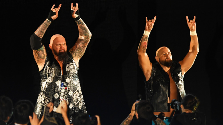 Luke Gallows and Karl Anderson pose