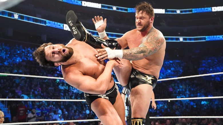 Karrion Kross boots Drew Gulak