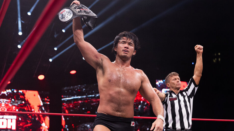 Katsuyori Shibata With the ROH Pure Title 