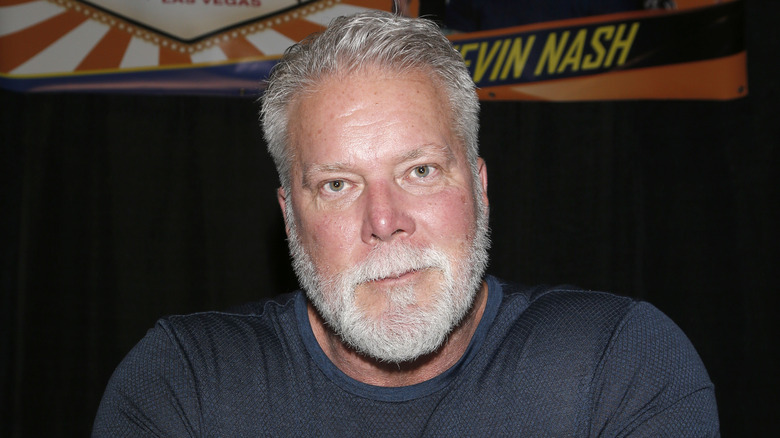 Kevin Nash stares into someone's soul