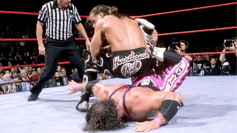 Shawn Michaels battles Bret Hart at Survivor Series '97