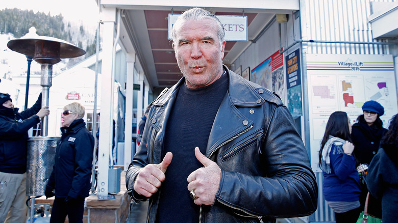 Scott Hall pointing at himself