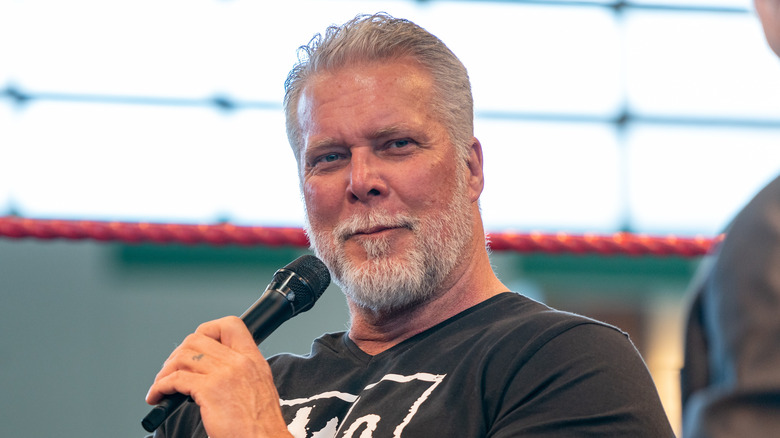 Kevin Nash being interviewed