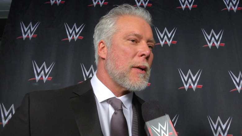 Kevin Nash being interviewed