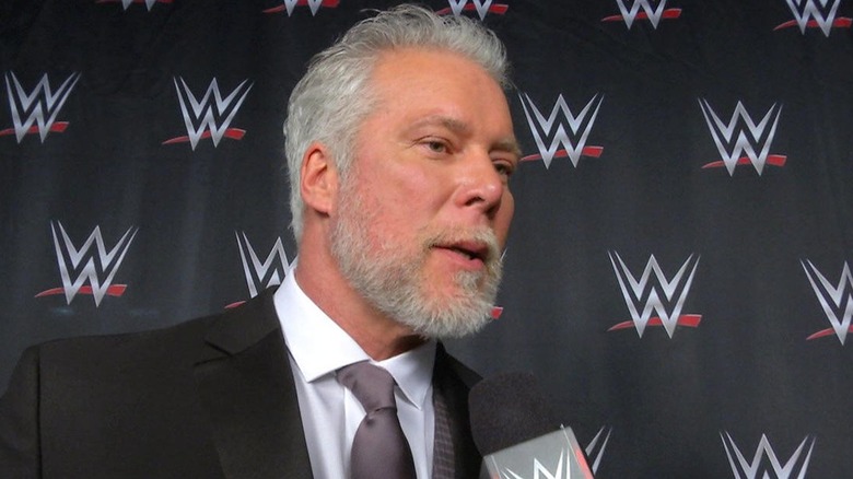 Kevin Nash being interviewed 