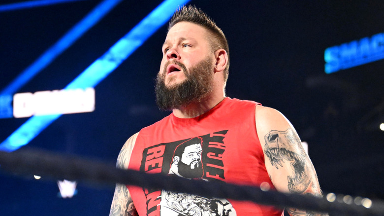 Kevin Owens in the ring on WWE SmackDown