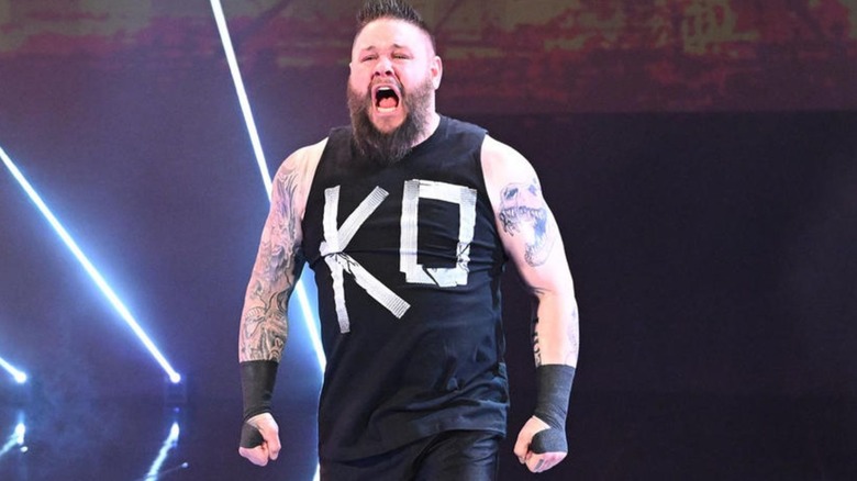 Kevin Owens heads to the ring ahead of a match in WWE.