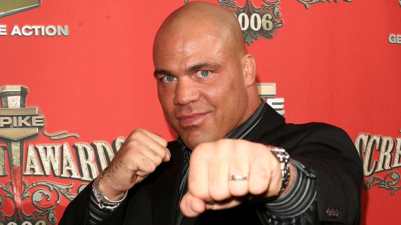 Kurt Angle smiling