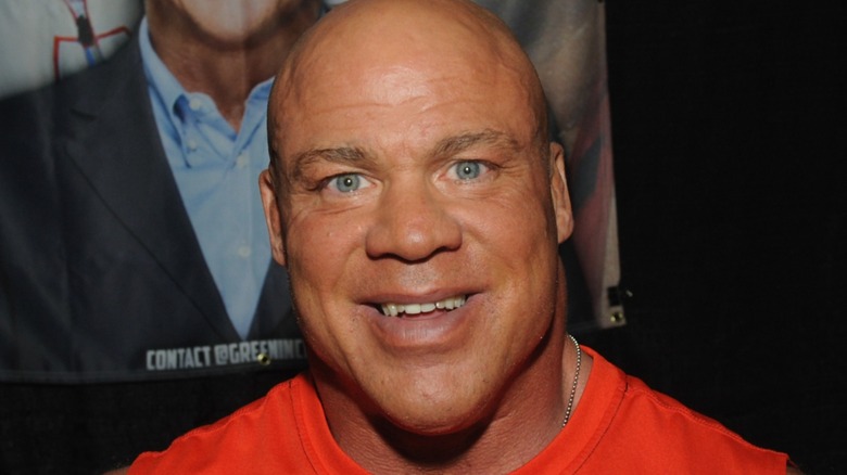 Kurt Angle flashing a smile