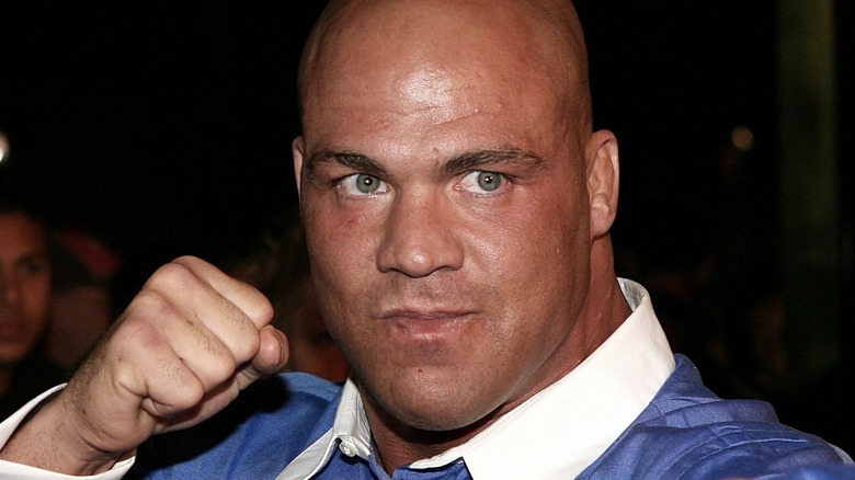 Kurt Angle fist raised