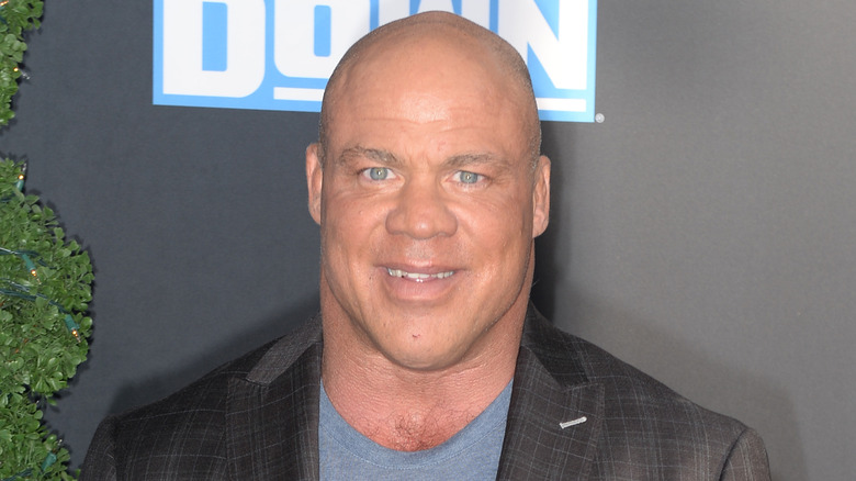 Kurt Angle poses for the camera