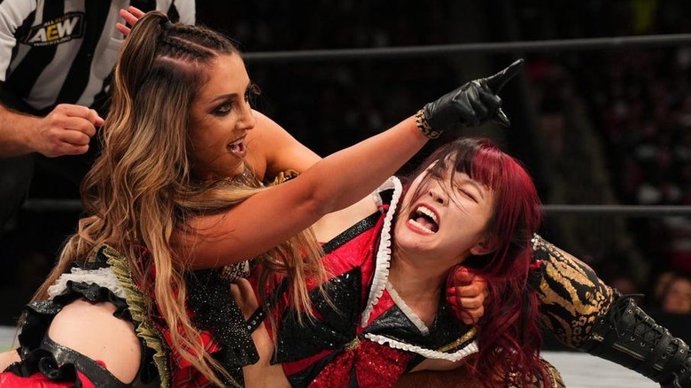 Britt Baker and Hikaru Shida