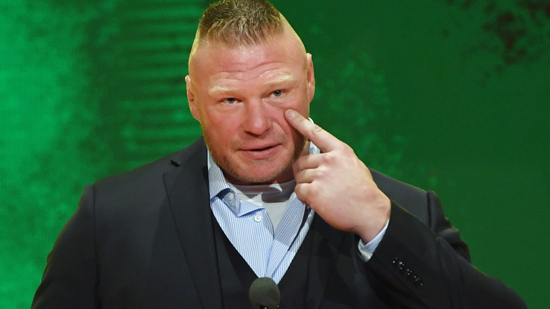 Brock Lesnar scratching himself