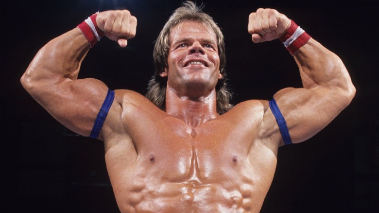 Lex Luger flexing