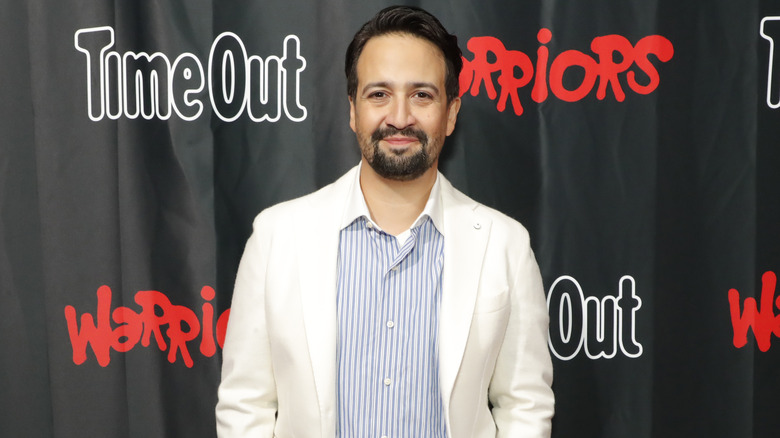 Lin-Manuel Miranda attends Lin-Manuel Miranda and Eisa Davis' Warriors album launch with Atlantic Records and Time Out, at Time Out Market New York on October 17, 2024 in New York City.